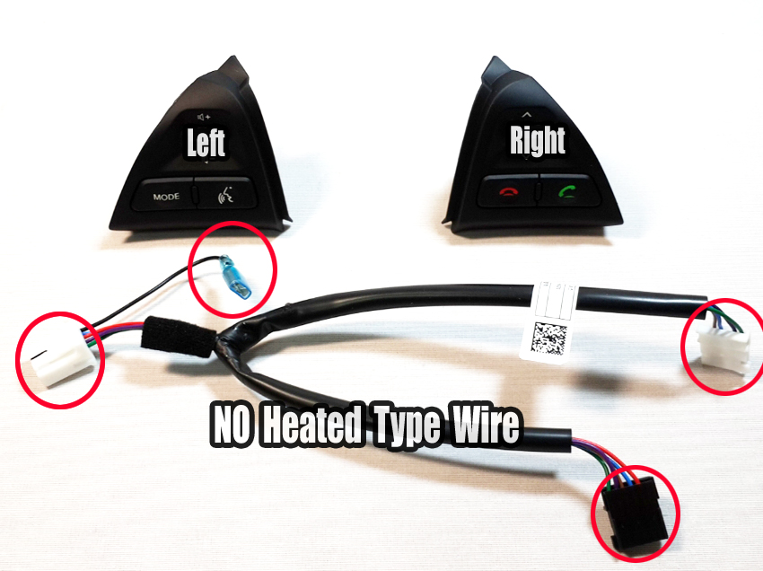 KIA Picanto 2011-2014 Steering Wheel Remote Control Switch & Wire – No Heating – Genuine Mobis